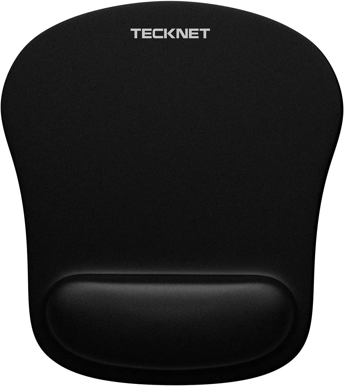 Mouse Pad with Wrist Support, TECKNET Ergonomic Gaming Mouse Pad Pain Relief, Portable Comfortable Mousepad for Computer, Laptop, Office, Home and Travel, Non-Slip Base, Waterproof Surface, Black
