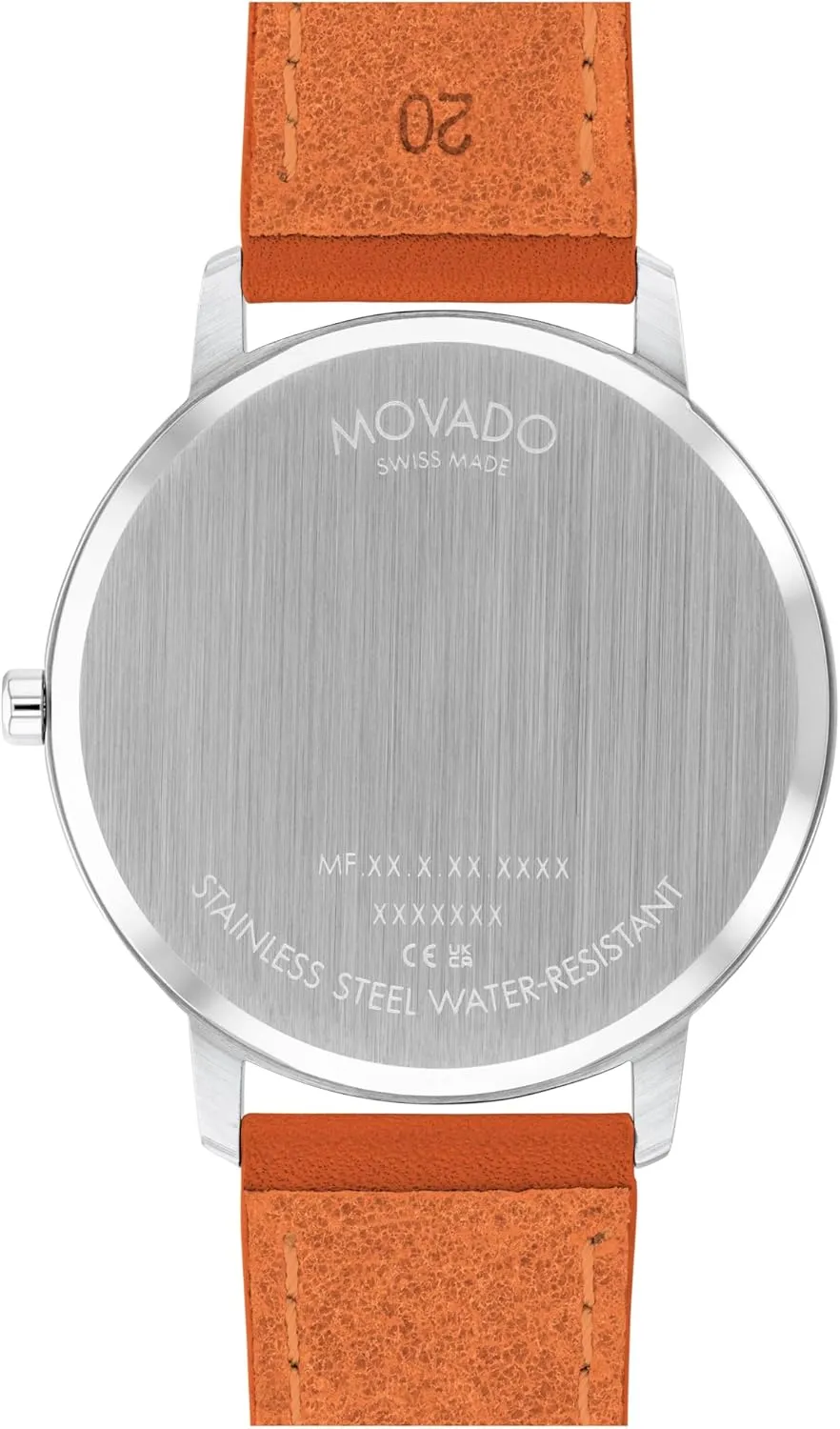 Movado Face Men's Luxury Quartz Watch - Swiss Movement - Water Resistance 30 Meters (3ATM) - Elegant Timepiece - Gift for Him - 41mm