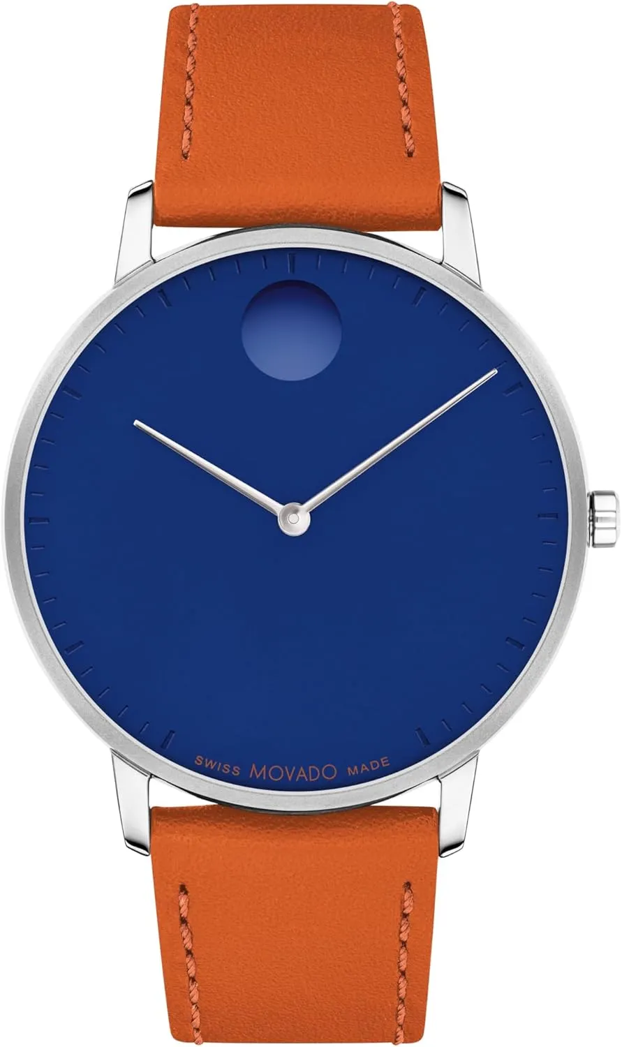 Movado Face Men's Luxury Quartz Watch - Swiss Movement - Water Resistance 30 Meters (3ATM) - Elegant Timepiece - Gift for Him - 41mm