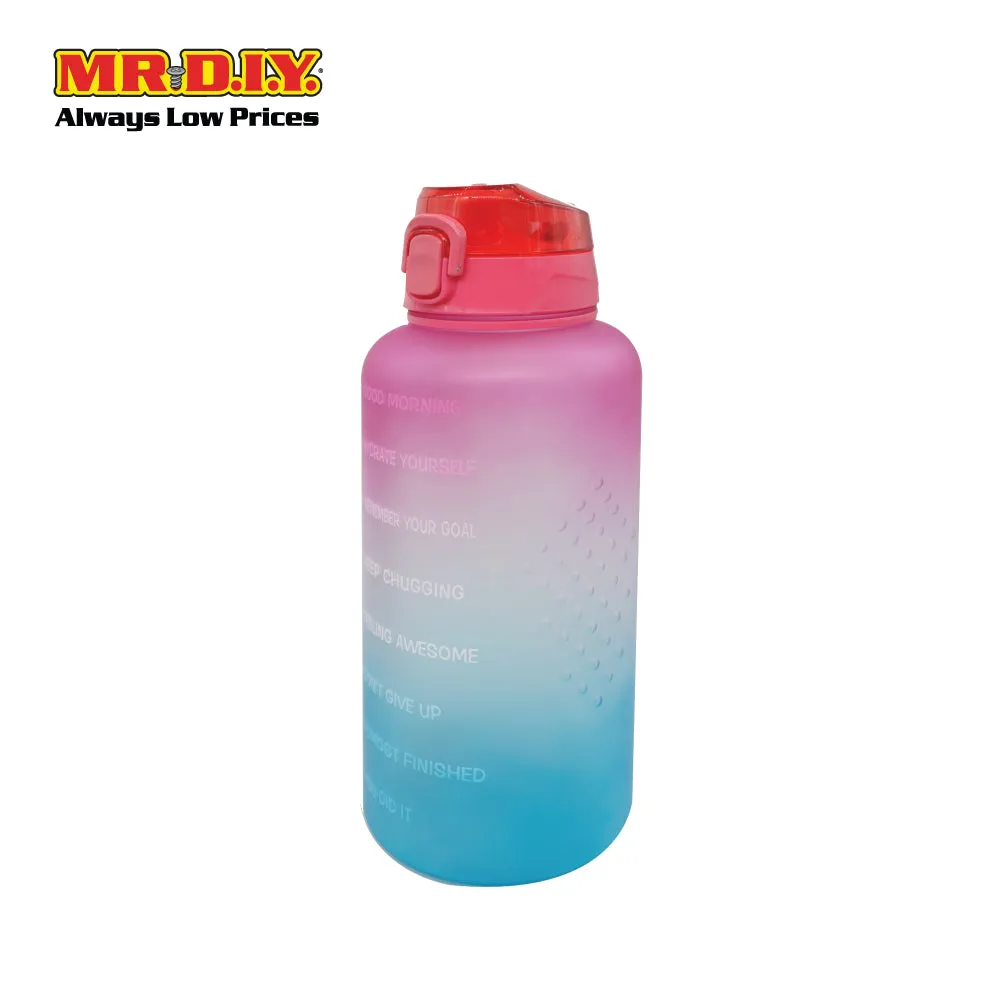 (MR.DIY) Large High Capacity Plastic Water Bottle with Gradient Colors (3.8L)