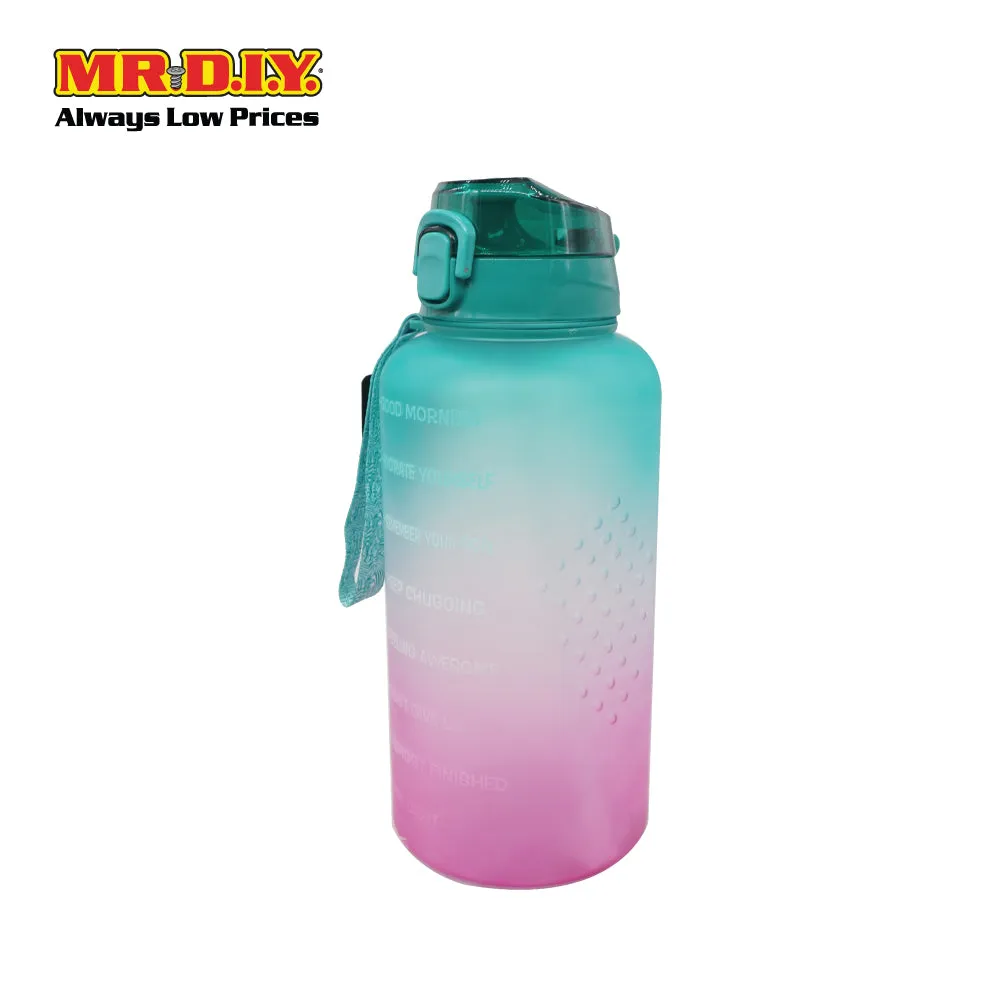 (MR.DIY) Large High Capacity Plastic Water Bottle with Gradient Colors (3.8L)