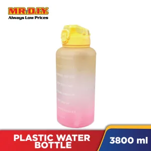 (MR.DIY) Large High Capacity Plastic Water Bottle with Gradient Colors (3.8L)