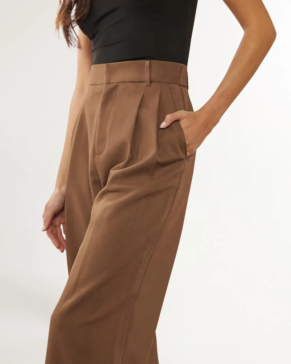 NIMIN Wide Leg Dressy Pants High Waisted Work Business Casual Slack 2025 Summer Flowy Palazzo Trousers with Pockets