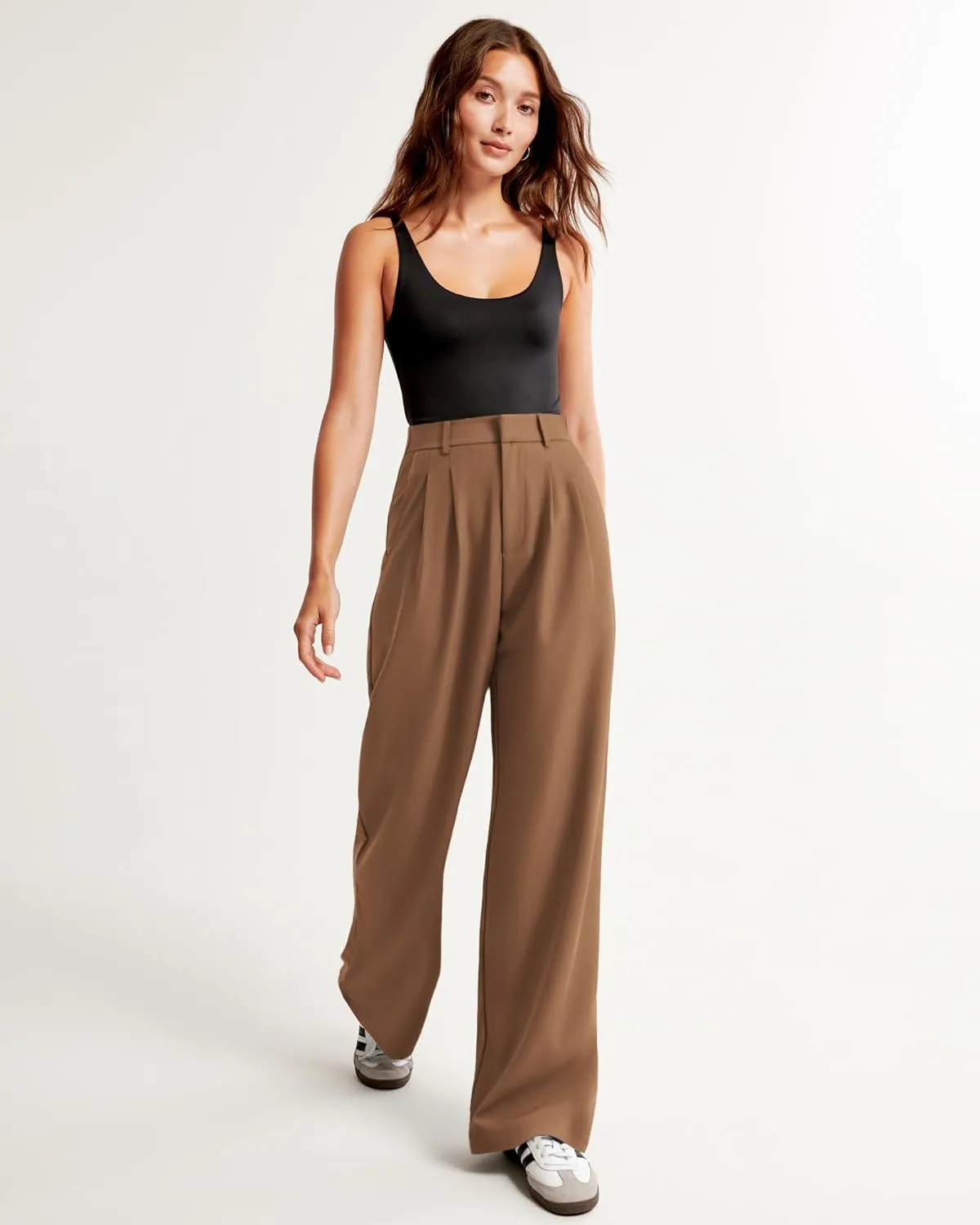 NIMIN Wide Leg Dressy Pants High Waisted Work Business Casual Slack 2025 Summer Flowy Palazzo Trousers with Pockets