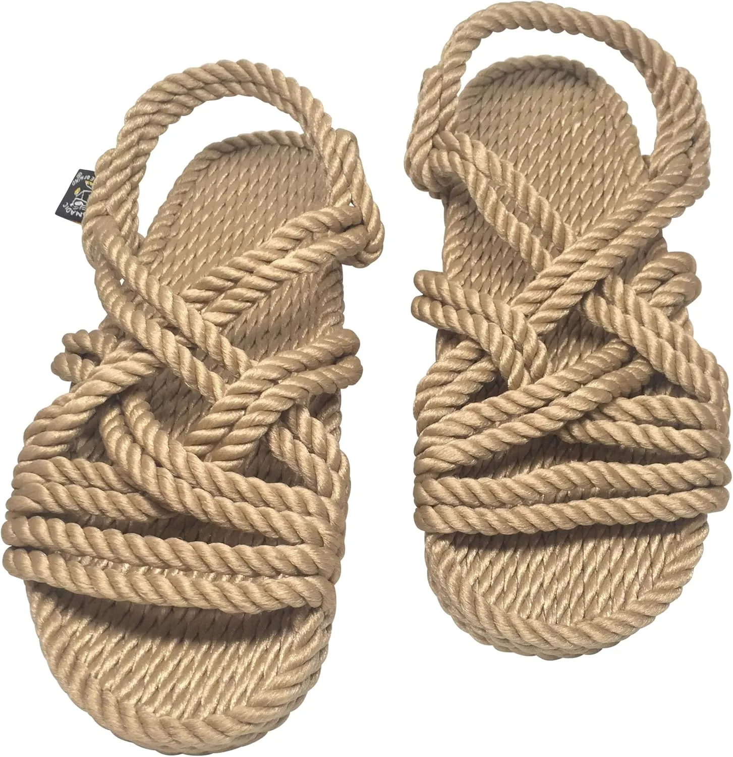 Nomadic State of Mind Lounger Sandals- Handmade Adjustable Rope Shoes  Machine Washable  Comfortable & Lightweight  Vegan Friendly  For Women & Men
