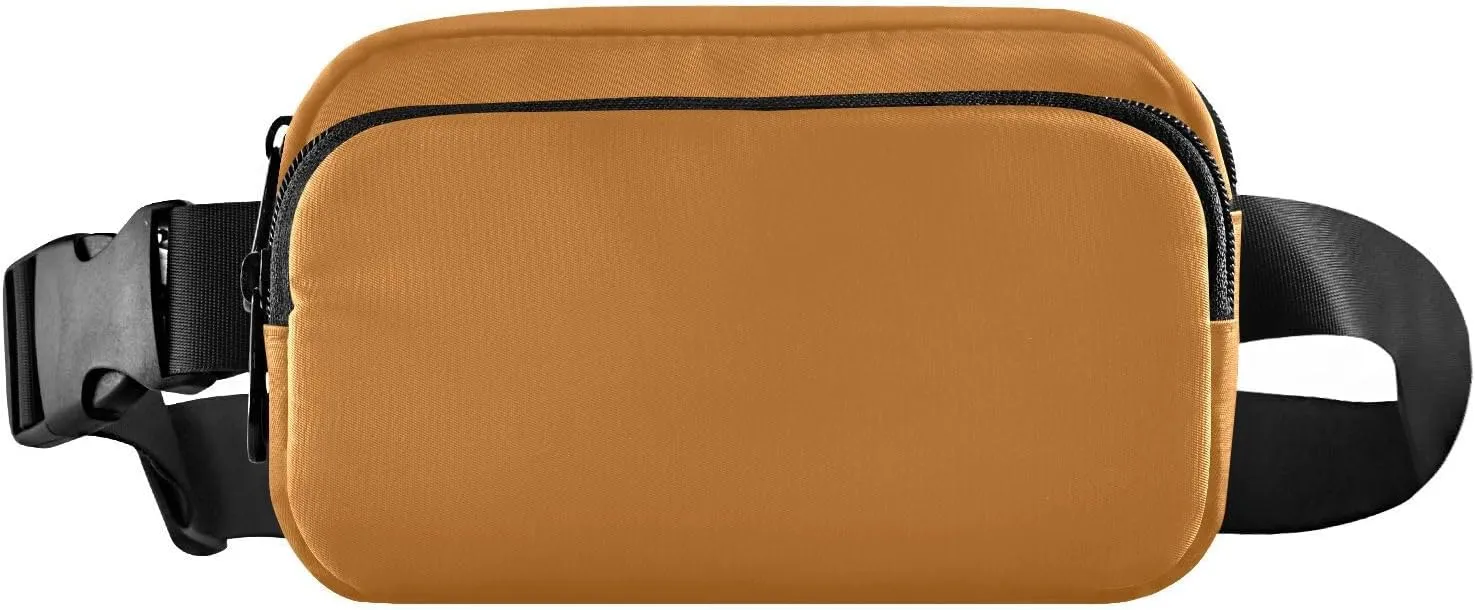 Ocher Fanny Pack Crossbody Bags for Women, Small Mens Crossbody Bag, Pouch Bags for Men, Travel Fanny Pack