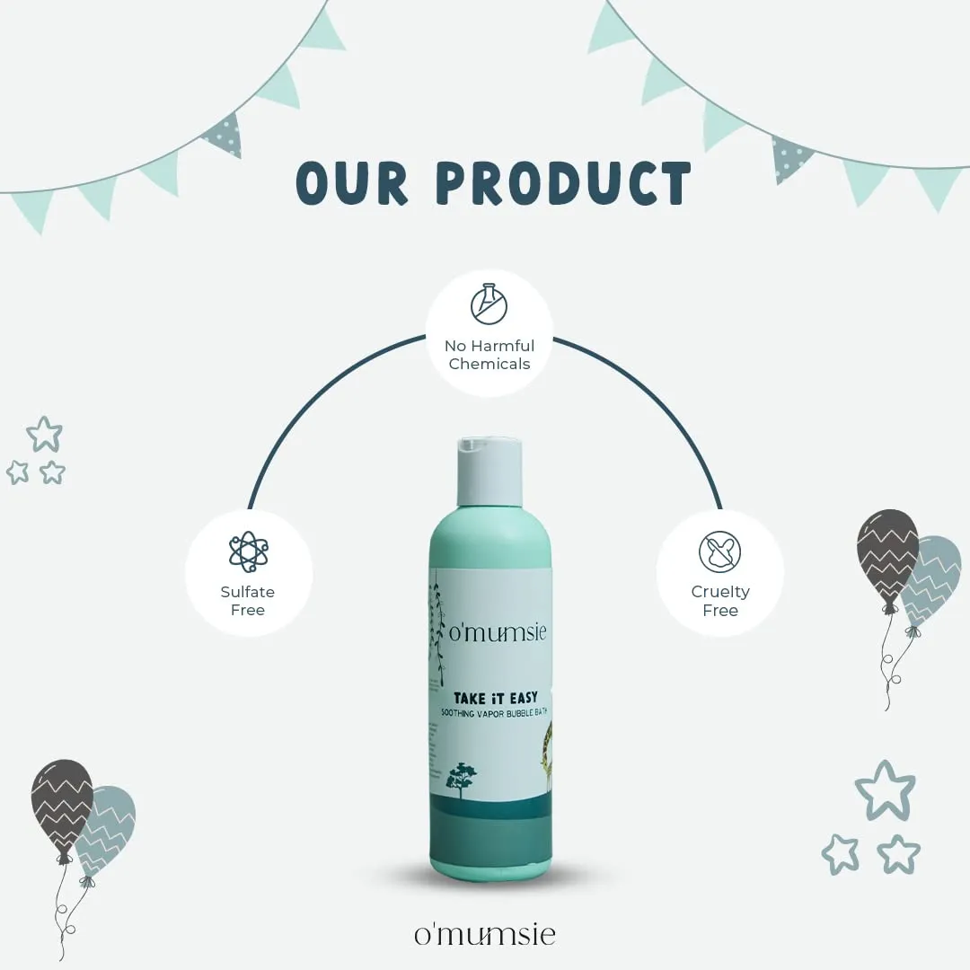 Omumsie Soothing Vapor baby bubble bath | Safe For Kids And Adults - 250 ML