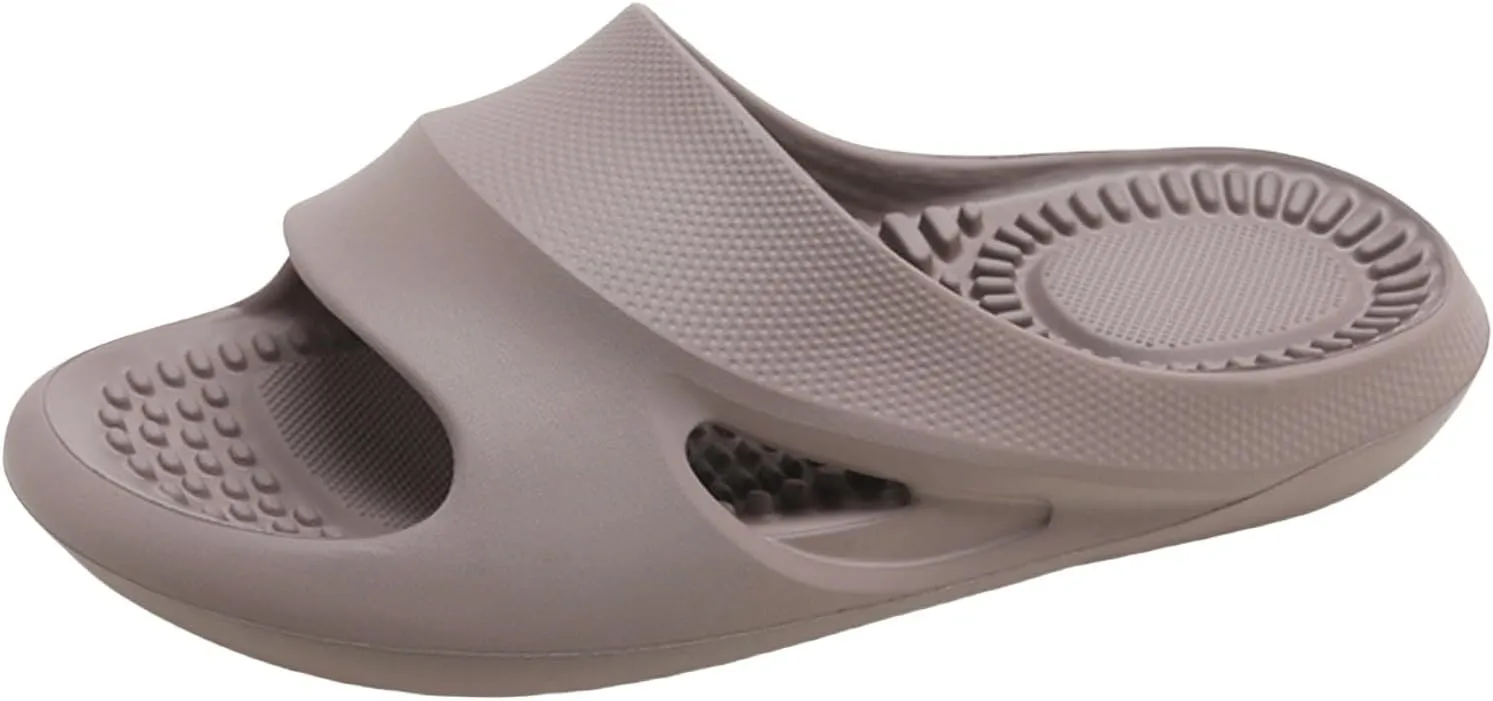Orthopedic Slide Sandals for Women with Arch Support Pillow Slip on Sandals Lightweight Summer Wide Width House Slippers
