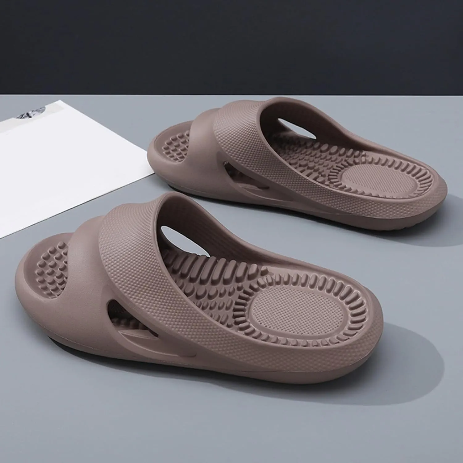 Orthopedic Slide Sandals for Women with Arch Support Pillow Slip on Sandals Lightweight Summer Wide Width House Slippers