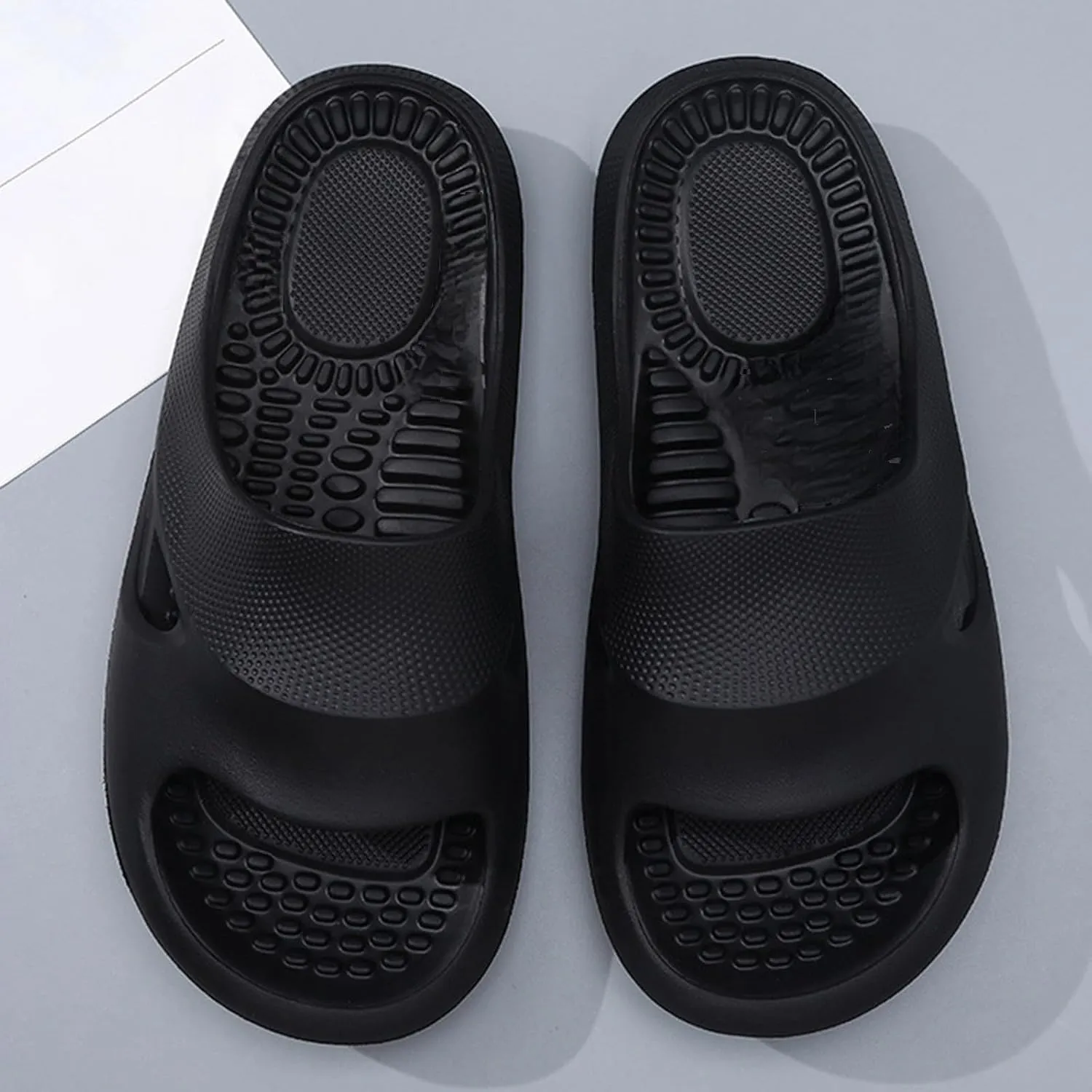 Orthopedic Slide Sandals for Women with Arch Support Pillow Slip on Sandals Lightweight Summer Wide Width House Slippers