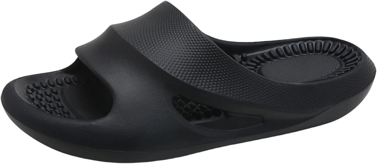 Orthopedic Slide Sandals for Women with Arch Support Pillow Slip on Sandals Lightweight Summer Wide Width House Slippers