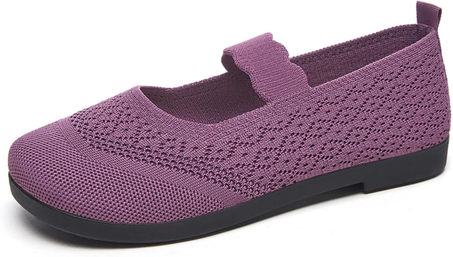 Orthowalk Shoes for Women Orthopedic Arch Support Woven Mesh Breathable Soft Sneakers Slip On Wide Width Low Heel Dress Shoes