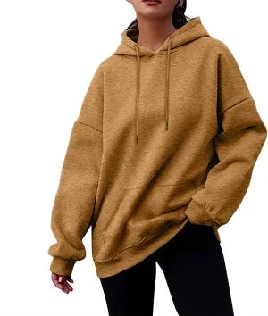 Oversized Hoodies For Women,2024 Fall Soft Fleece Long Sleeve Hoodies Pullover Tops Y2K Sweatshirts With Pockets
