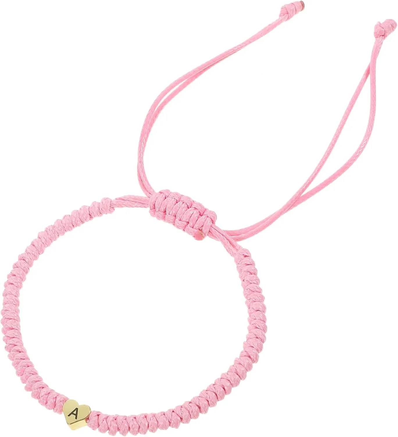 PartyKindom Girls Stylish Woven Bracelet Heart Charm Heart Bracelet for Girls Accessory