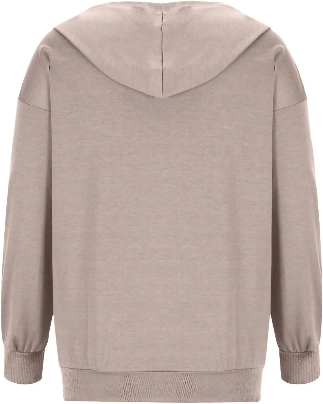 PETYCZEN Zip Up Hoodies for Women Casual Long Sleeve Oversized Sweatshirt Drawstring Cute Teen Girls Jackets Fall Y2K Clothes