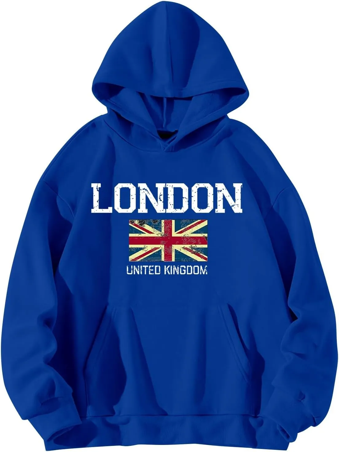 Printed Hoodies for Women Hoodie London Monogram Oversize Sweatshirt Long Sleeve Trendy Versatile Hood Neck Shirts