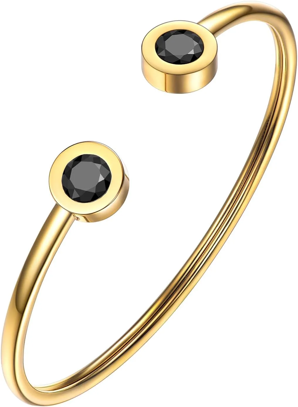 PROSTEEL Gold Bracelet Bangle Cuffs Adjustable Simple Bracelets for Women