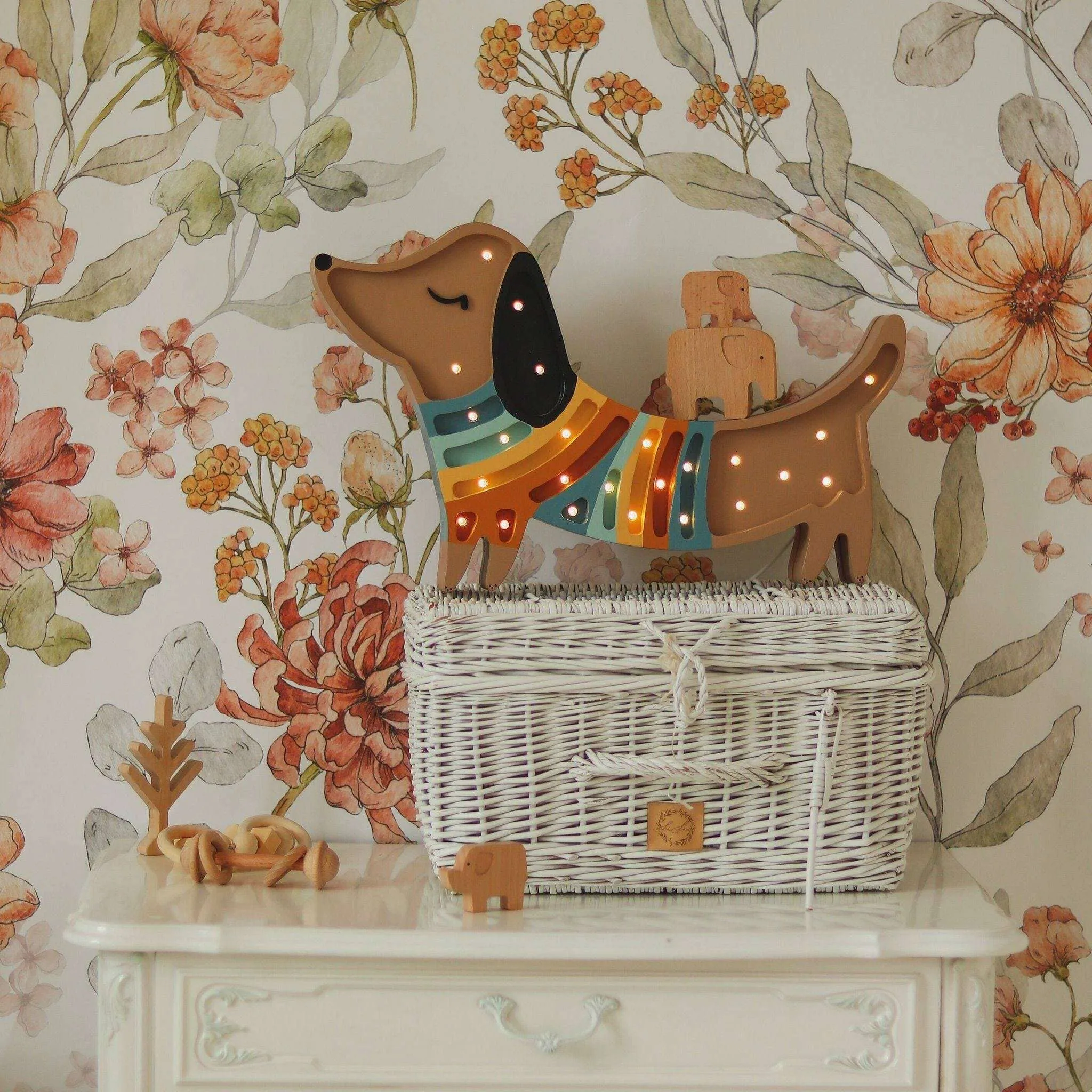 Puppy Lamp - Retro Brown