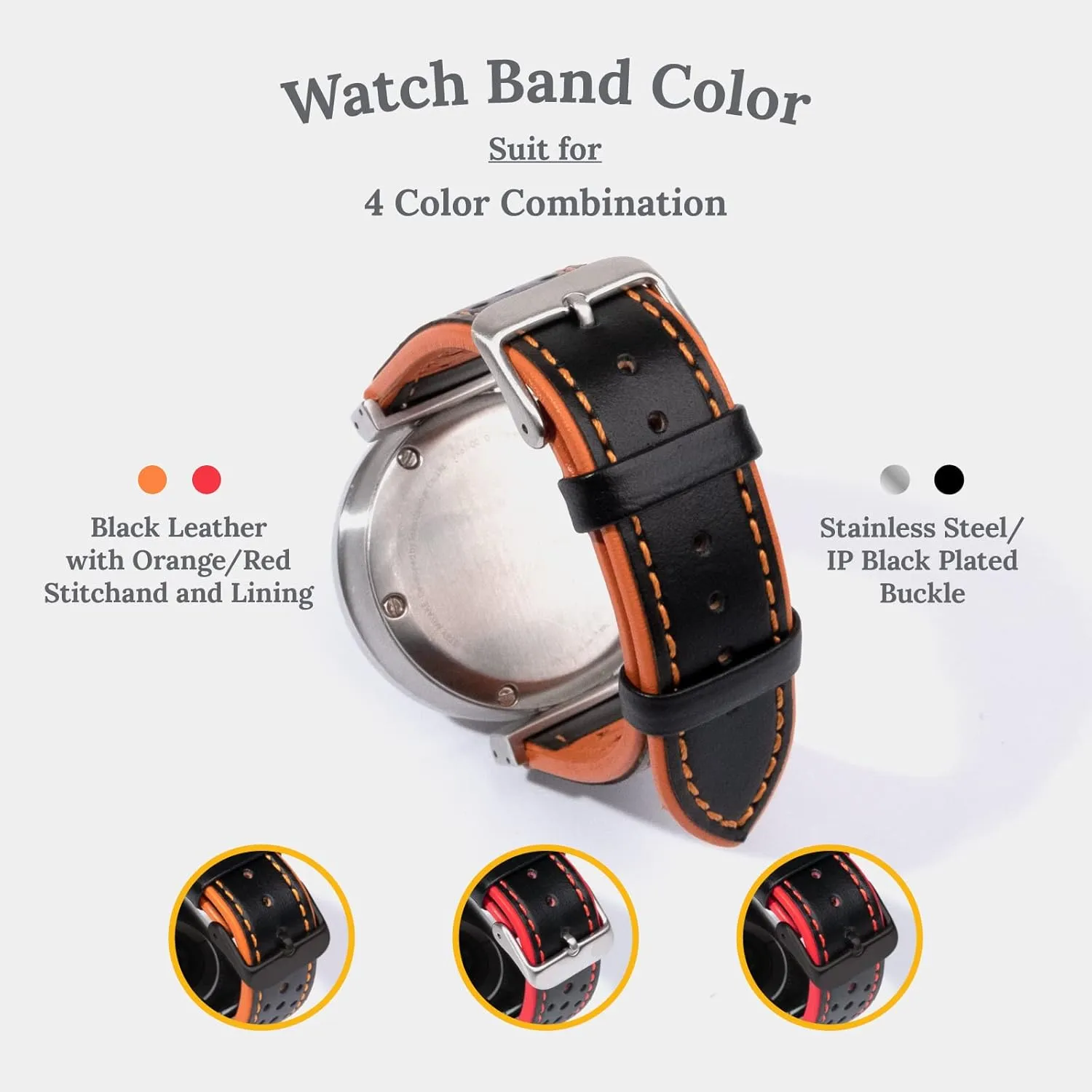 Quick Release Leather Watch Band,Watch Band for Men and Women,Watch Strap 20mm or 22mm,Genuine Leather Watch Strap,Breathable Sports Watch Strap for Thanksgiving Day,Christmas Gifts