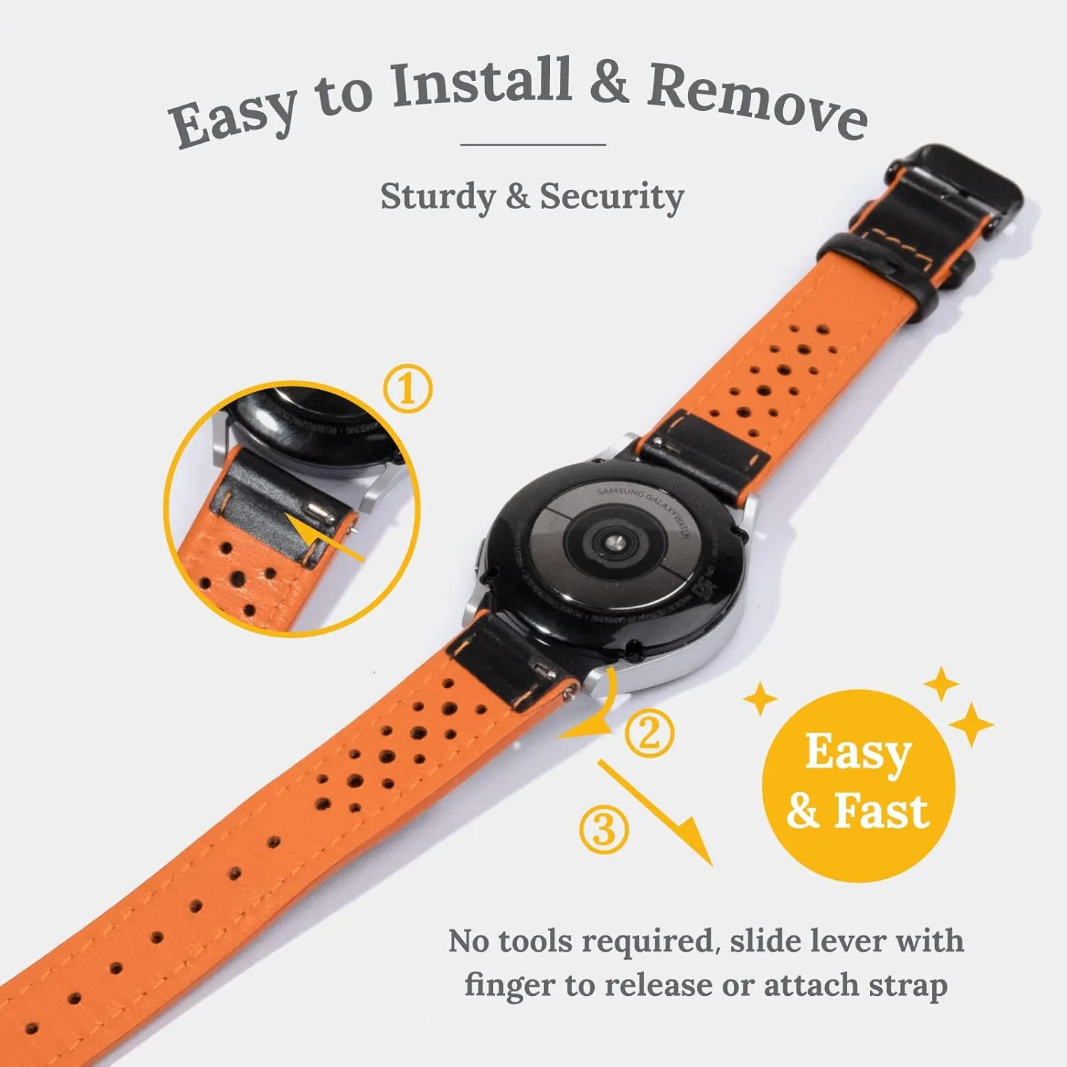 Quick Release Leather Watch Band,Watch Band for Men and Women,Watch Strap 20mm or 22mm,Genuine Leather Watch Strap,Breathable Sports Watch Strap for Thanksgiving Day,Christmas Gifts