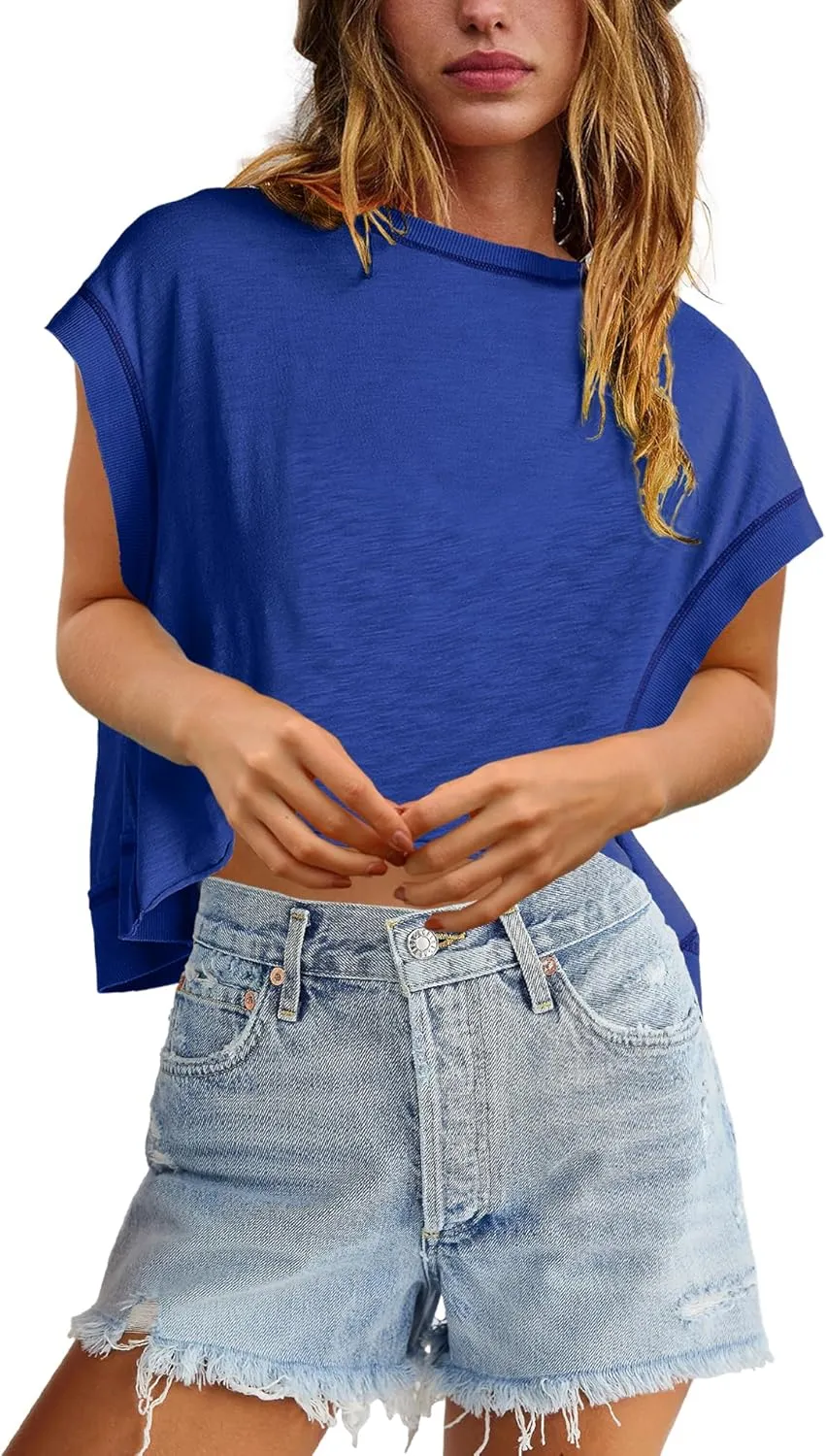 ReachMe Womens Open Back Workout Tops Athletic Backless Cropped T-Shirts Short Sleeve Gym Yoga Shirts