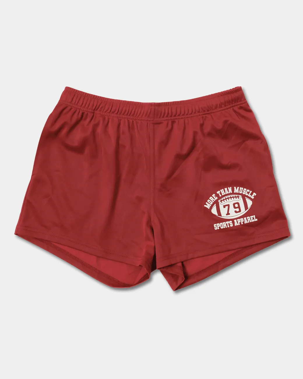 Retro Footy Shorts - Maroon