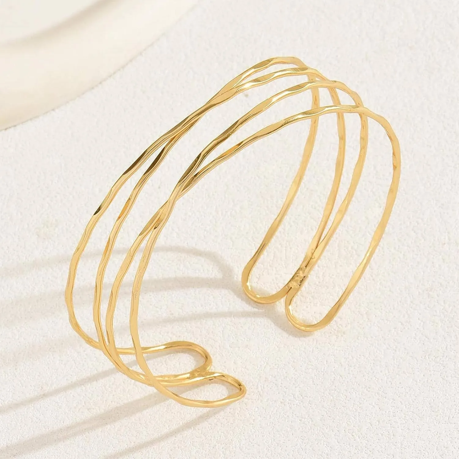 Roe Dolph Gold Arm Cuff Bracelet Upper Arm Cuff Jewelry Gold Cuff Bangle Bracelets Adjustable Armband Armlet Summer Dresses Outfits Accessories