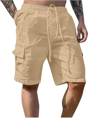 Running Shorts Men Slim-Fit Elastic Beach Shorts Gym Basketball Lightweight Classic Regular Activewear Pants
