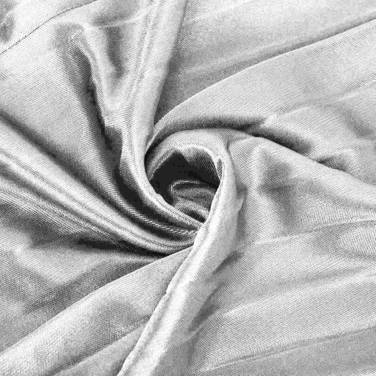 Satin Pleated Skirt Women A Line Flowy Skirts Plus Size Casual Skirts High Elastic Waist Maxi Skirts Versatile Skirt