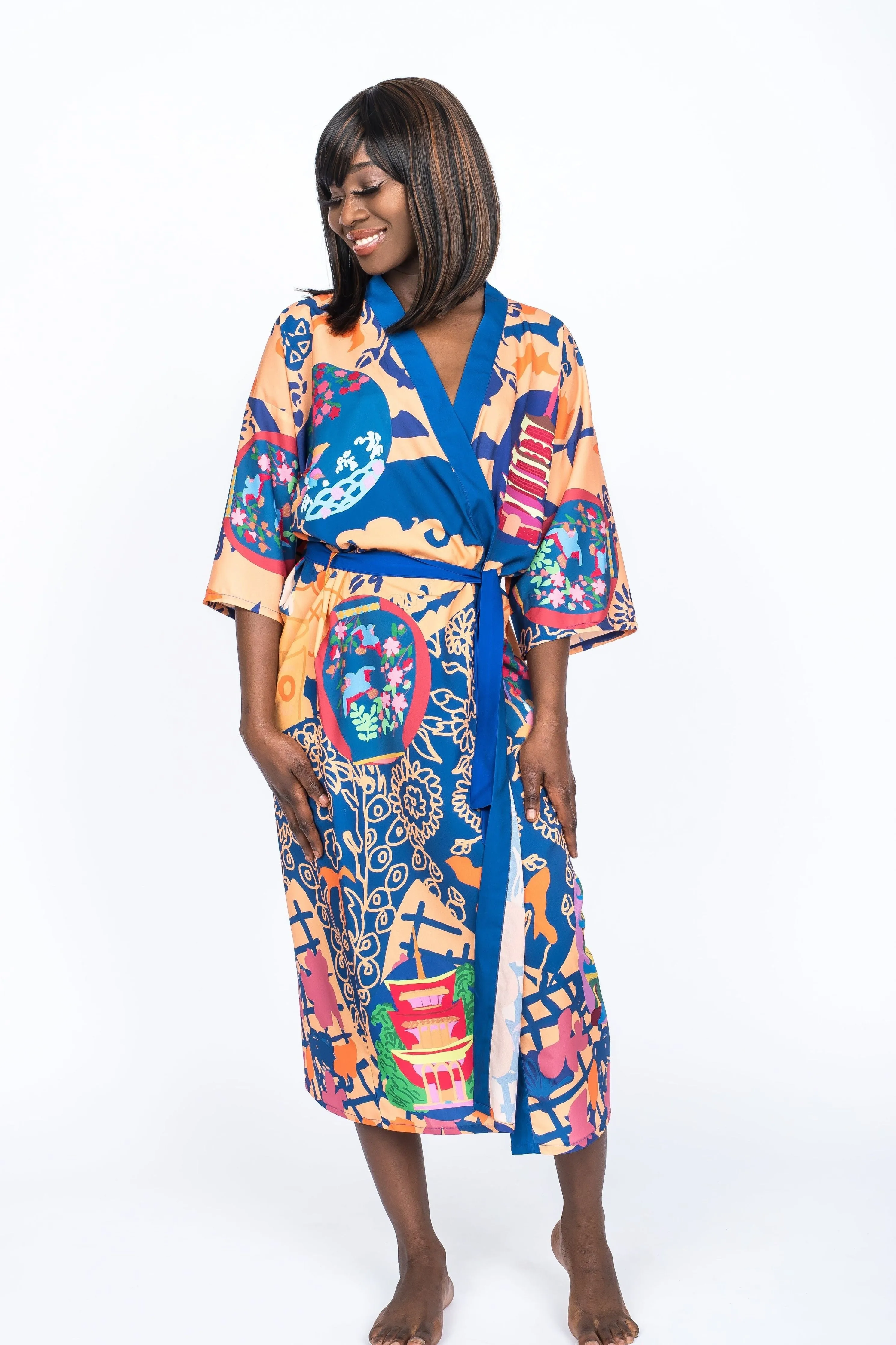 Silk Kimono Postales by Santiago Paredes