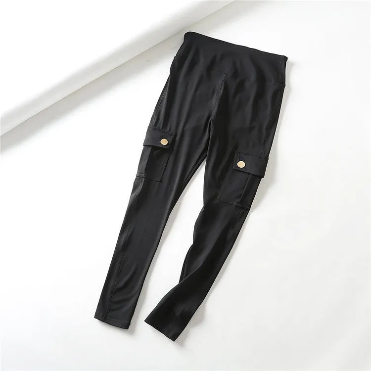 Skinny slim high elastic gym pants
