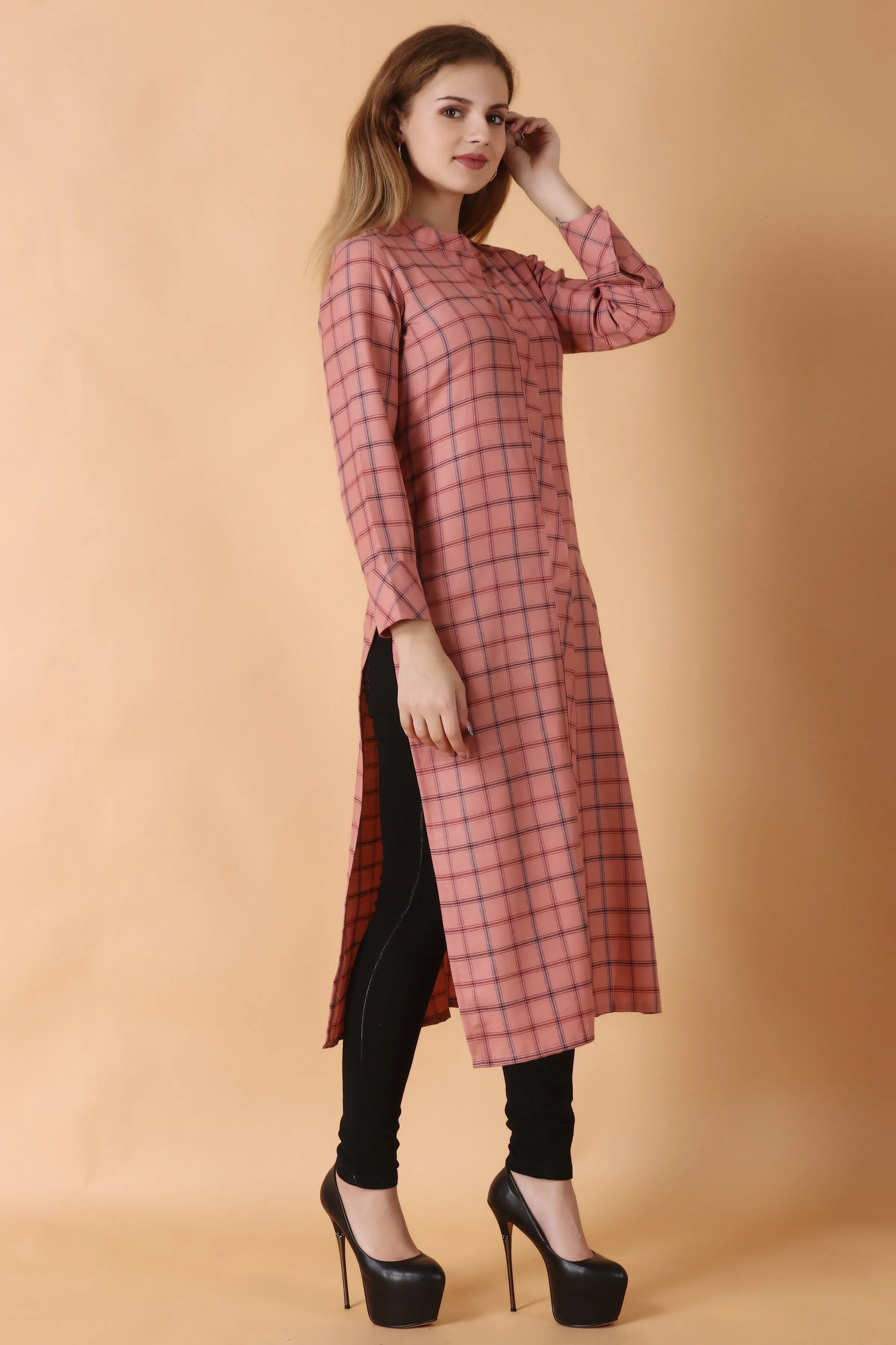 Snow Blush Woollen Kurta