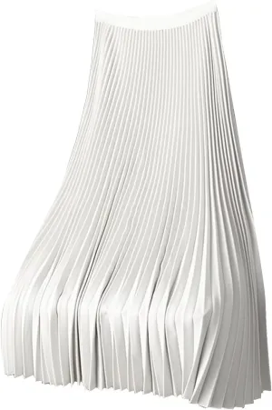 Solid Color Premium Satin Pleated Skirt Plus Size Versatile Skirt Womens Mini Skirts High Waist