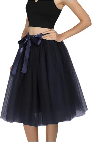Table Skirt Casual Versatile Stretchy Women's Flared Skater A-line Skirt Mini Skirt Overall Dresses for Women