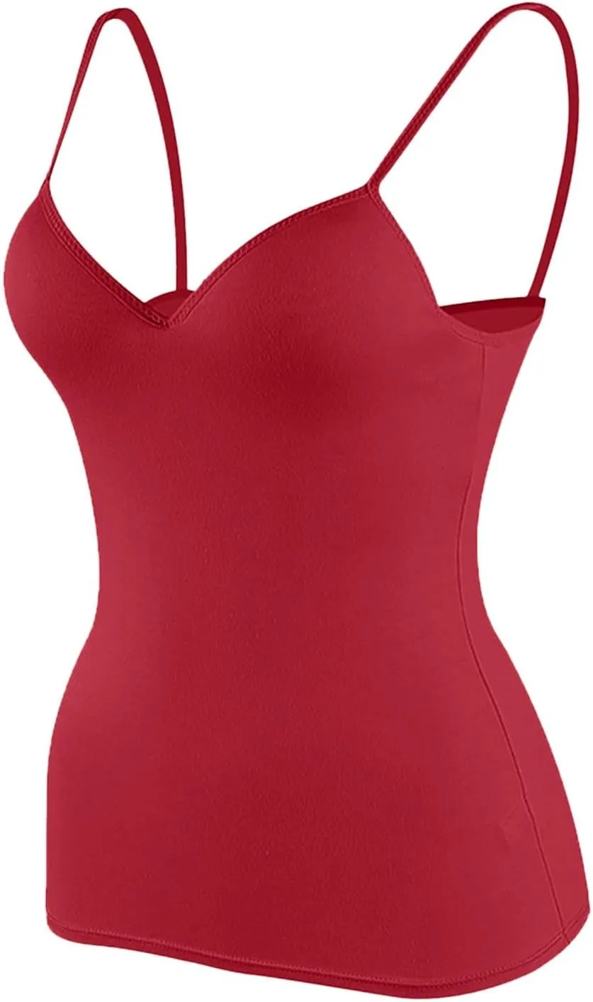 Tank Tops with Built in Bra for Women 2025 Sports Cute Padded Cami Shirts Summer Yoga Workout Camisoles Sleeveless Undershirt