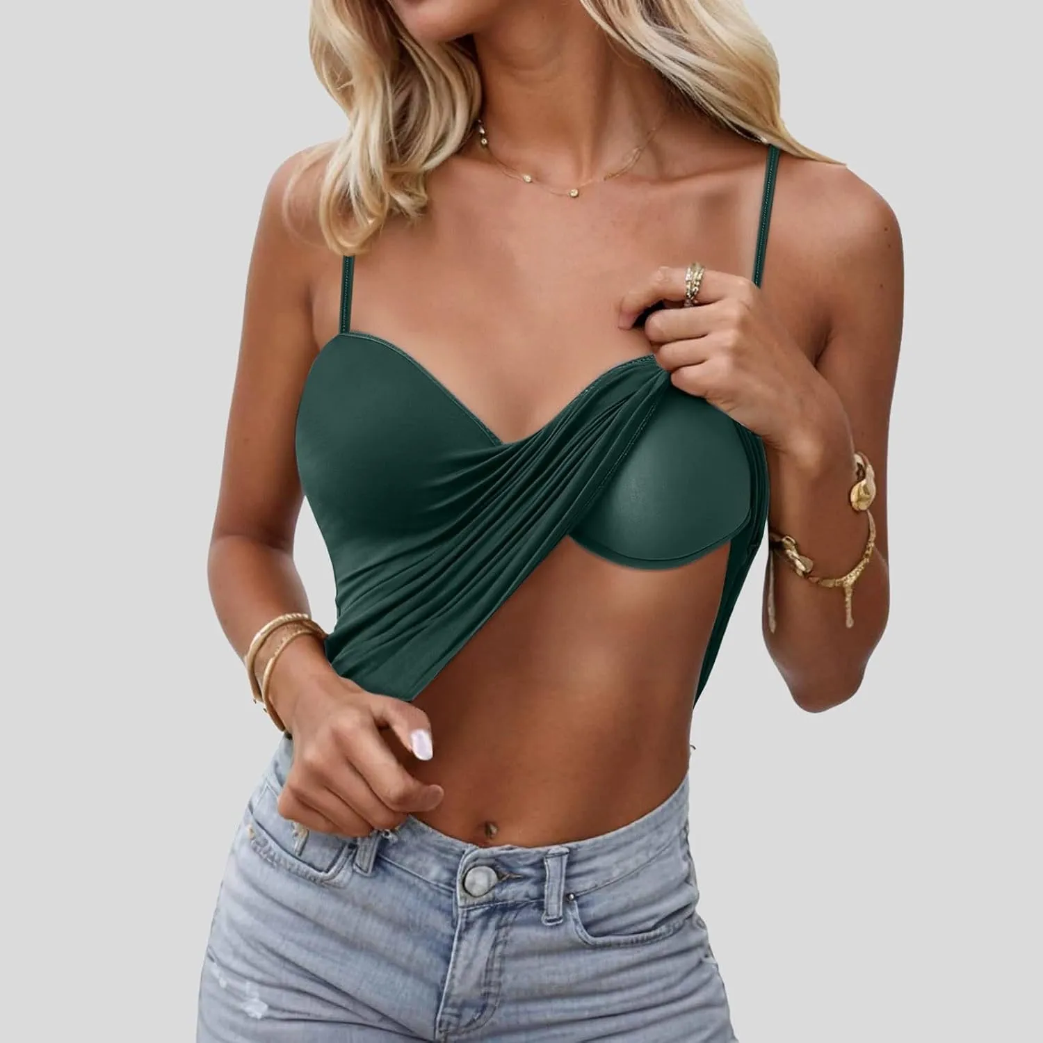 Tank Tops with Built in Bra for Women 2025 Sports Cute Padded Cami Shirts Summer Yoga Workout Camisoles Sleeveless Undershirt