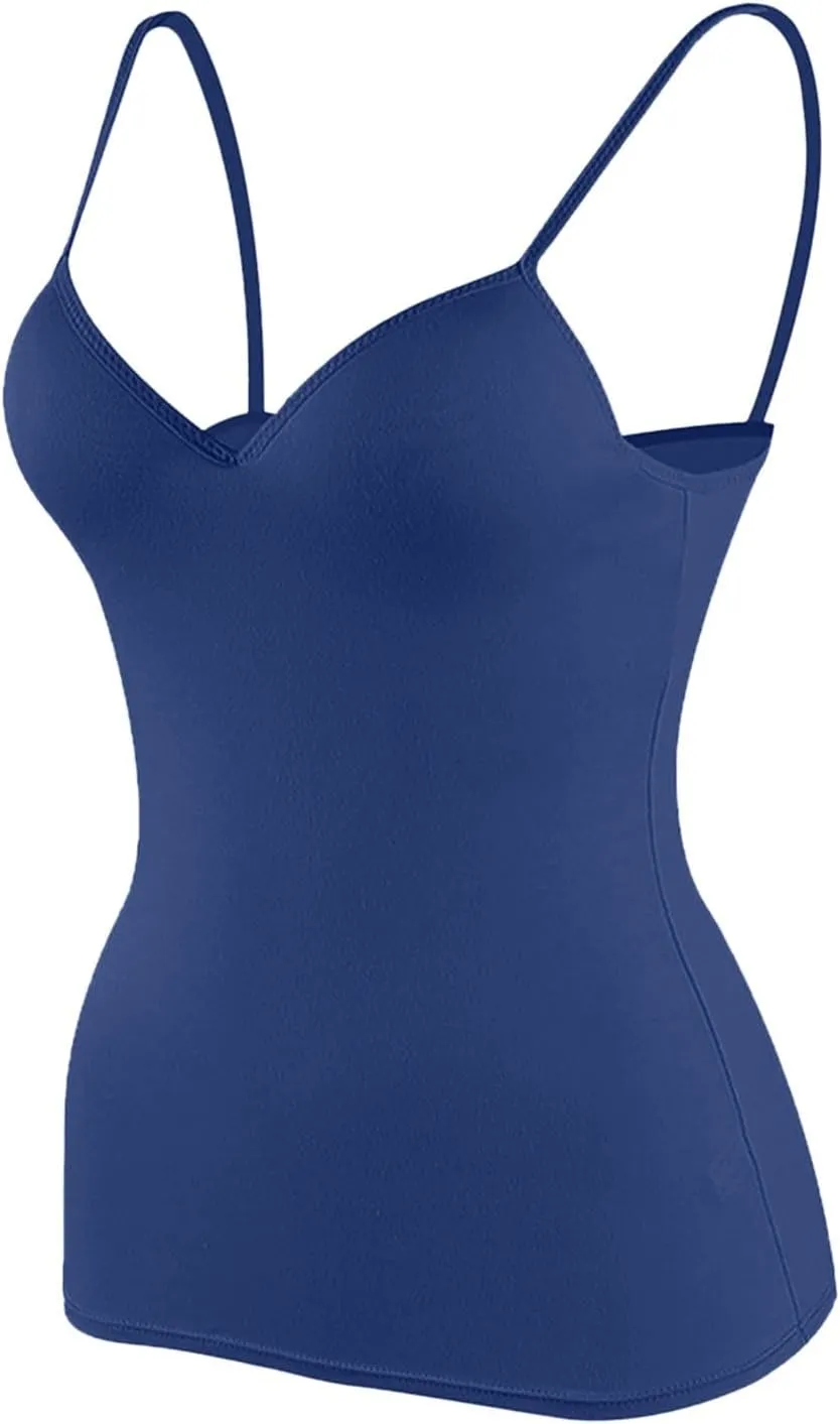 Tank Tops with Built in Bra for Women 2025 Sports Cute Padded Cami Shirts Summer Yoga Workout Camisoles Sleeveless Undershirt