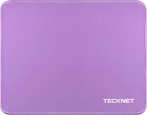 TECKNET Mouse Pad with Anti-fray Stitchin, Waterproof Surface & Non-Slip Rubber Base with Stitched Edges Gaming Mouse Mat for LaptopCompatible with Laser and Optical Mice - Purple