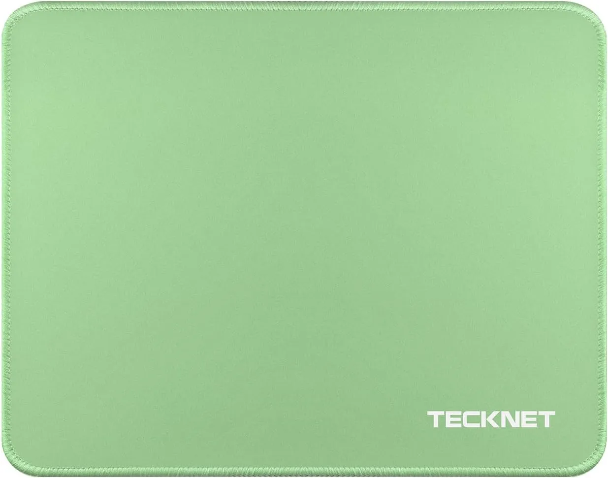 TECKNET Mouse Pad with Anti-fray Stitching, Waterproof Surface & Non-Slip Rubber Base with Stitched Edges Gaming Mouse Mat for LaptopCompatible with Laser and Optical Mice - LT.Green