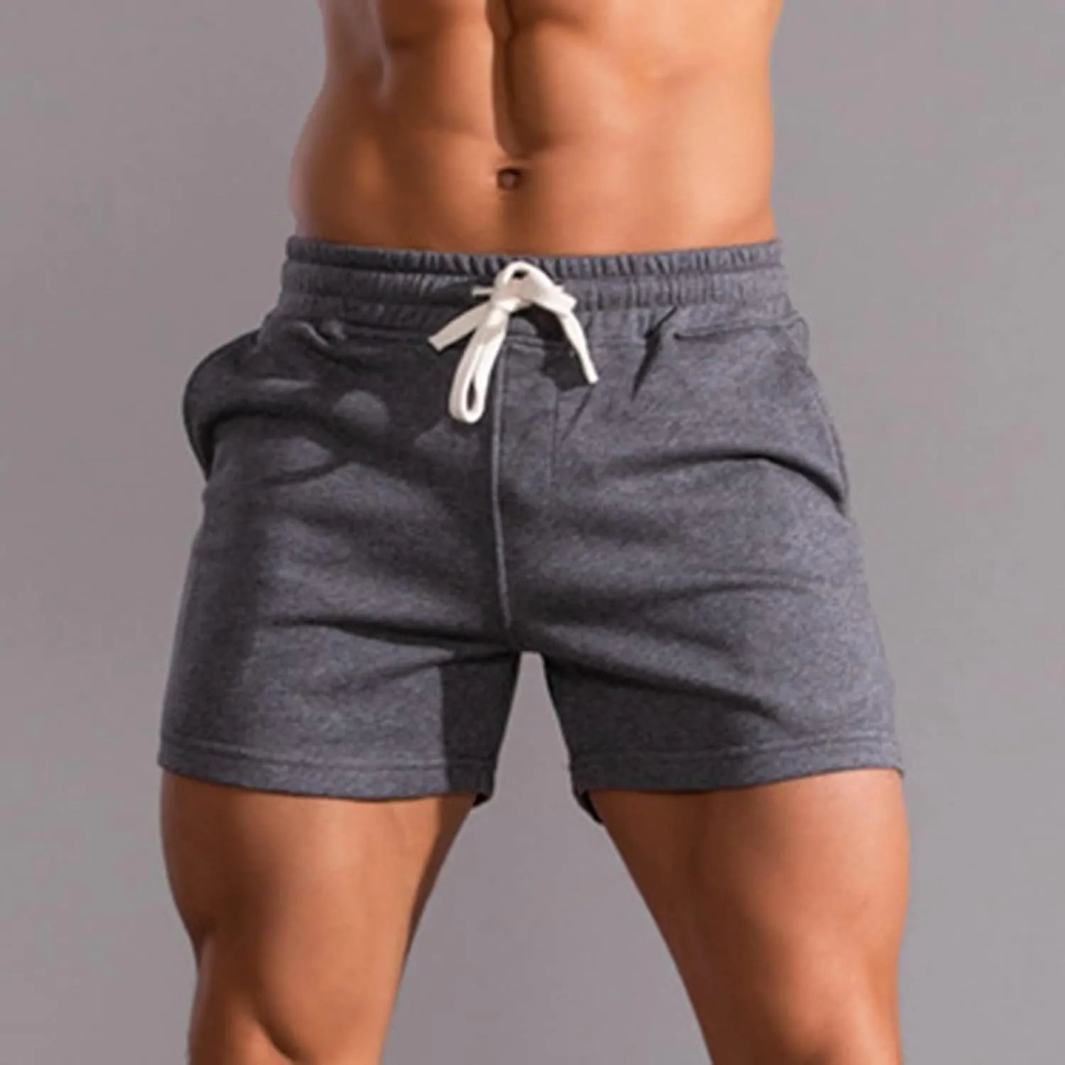 Thatrich Men's 3" Shorts Workout Running Short Lightweight Cotton Trunks Slim Fit Casual Summer Beach Outfits SweatShorts