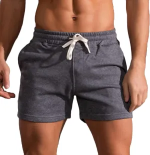 Thatrich Men's 3" Shorts Workout Running Short Lightweight Cotton Trunks Slim Fit Casual Summer Beach Outfits SweatShorts