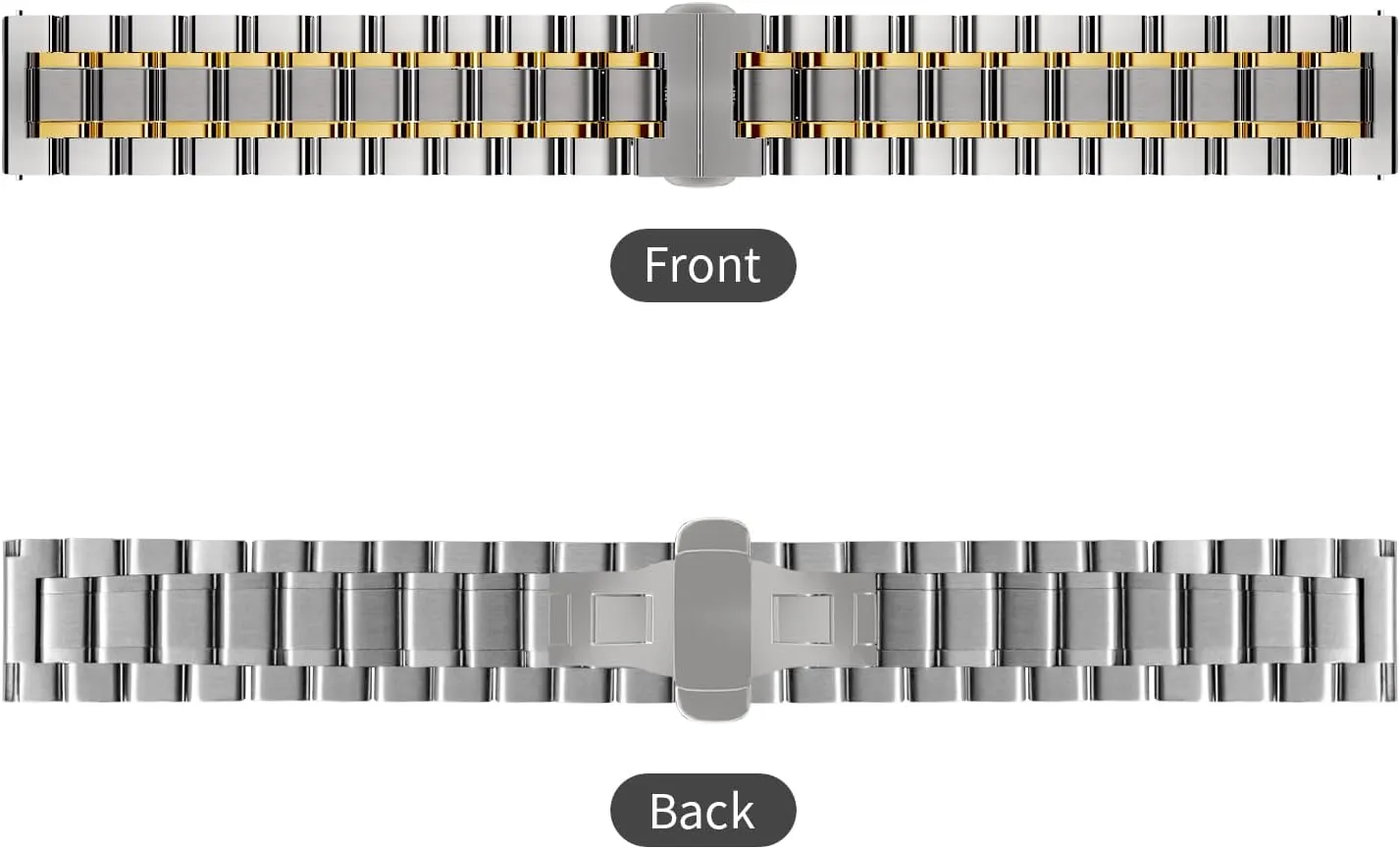 TStrap Metal Watch Band  Quick Release Watch Bands for Men Women - Stainless Steel Smart Watch Strap Bracelet Replacement Polished - 12mm ... 20mm 22mm 24mm