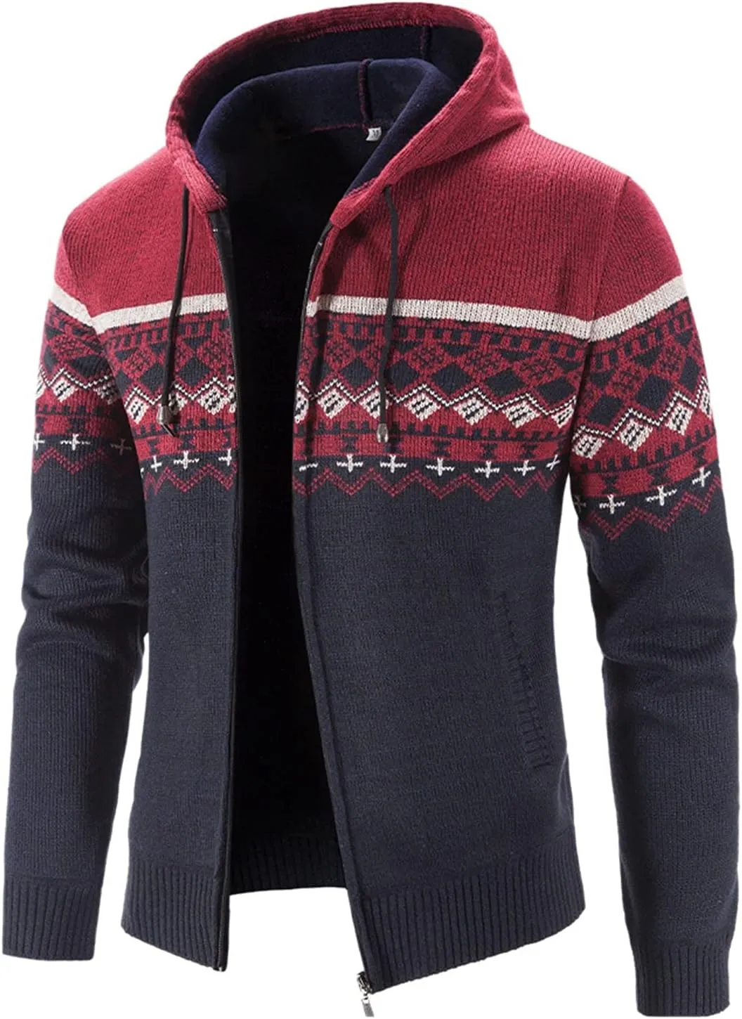 TUQIDEWU Hoodies for Men Pullover, Zip Up Hoodie Men Heavyweight Full Zip Up Fleece Hoodie Long Sleeve Jacket with Pockets
