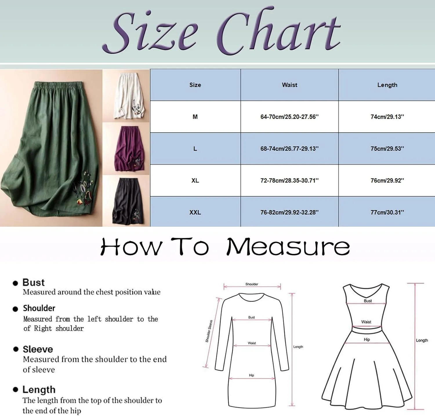 Vintage Floral Embroidered Cotton Linen Skirt for Women A Line Midi Skirt Slimming Versatile Flared Skirt See