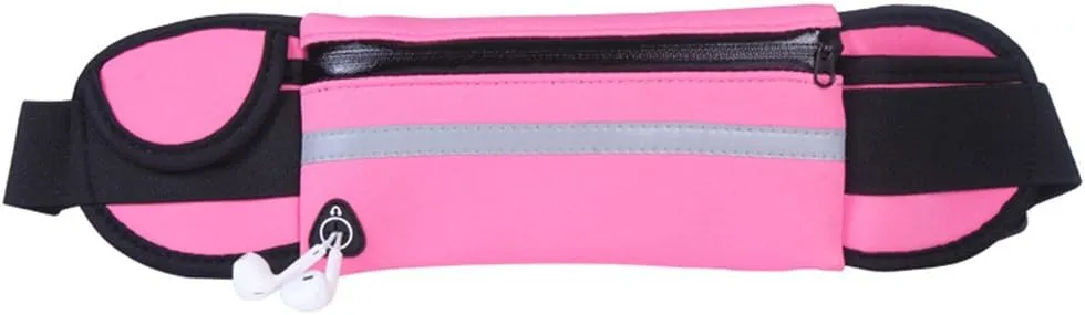 Waterproof Running Belt Waist Pack, Water Resistant Runners Belt Fanny Pack for Hiking Fitness.
