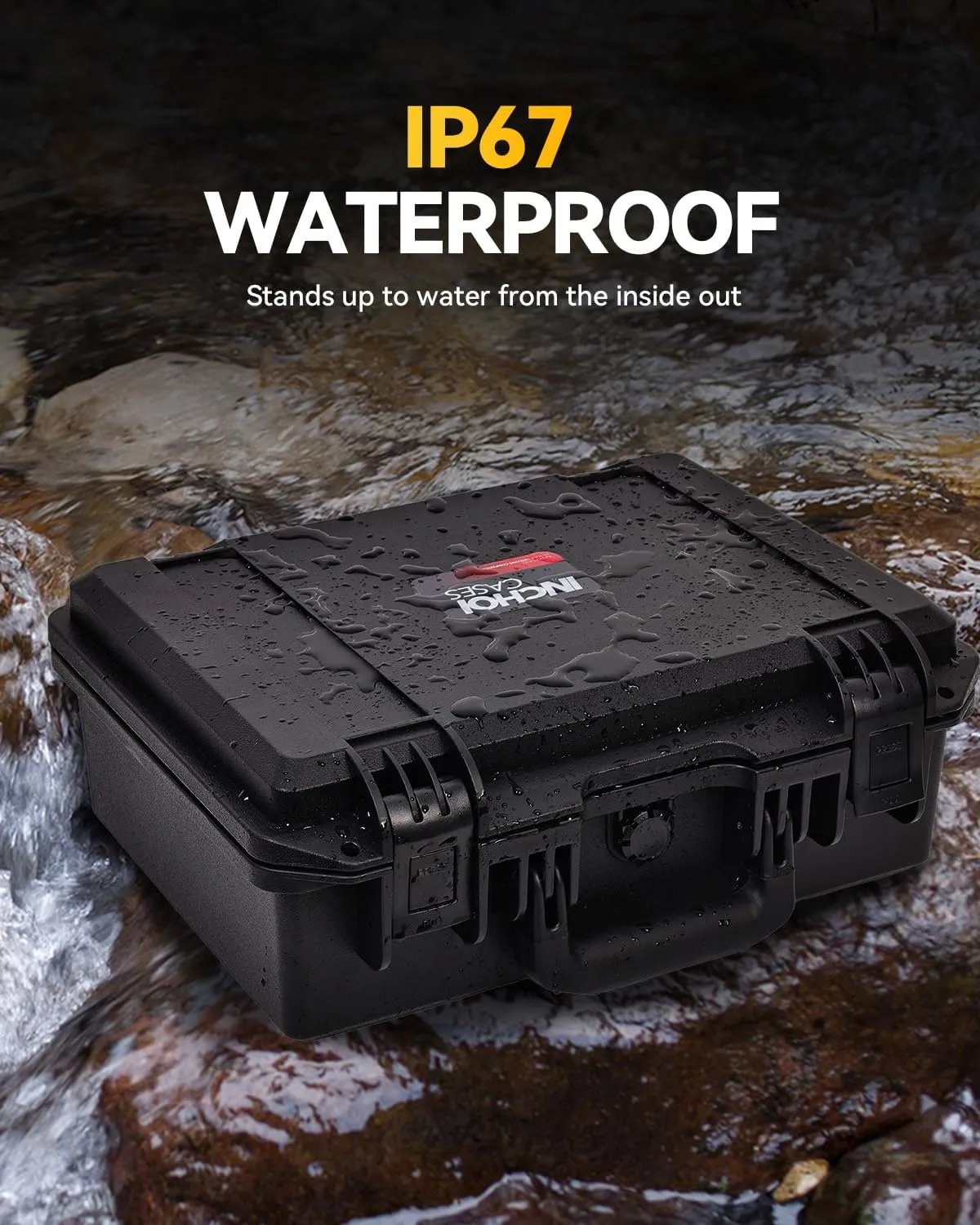 Waterproof Storage Case for Dewalt Milwaukee M18 M12 Battery & Charger with 9 Adjustable EVA Dividers, Organizer for Large Battery, Hard Shell Power Tool Lithium-Ion Batteries Case