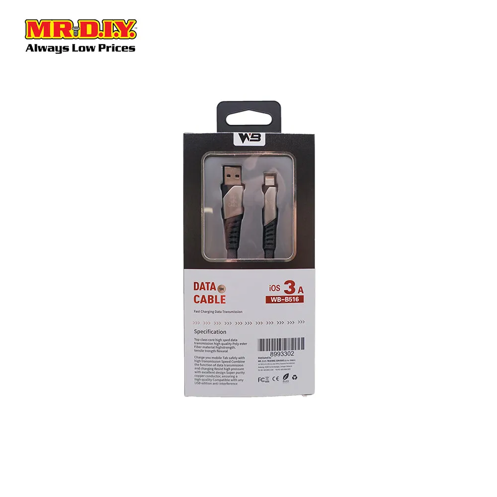WB Fast Charging Lightning Data Cable 2.4A (1m)