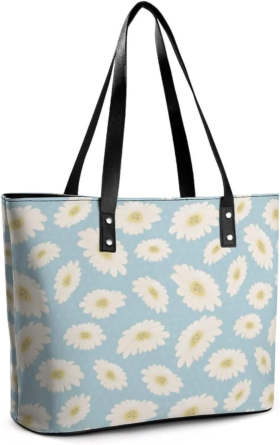 Wild Blooming Flowers Hobo Handbags With Zipper Large Capacity Satchel Tote Bag Shoulder Bag