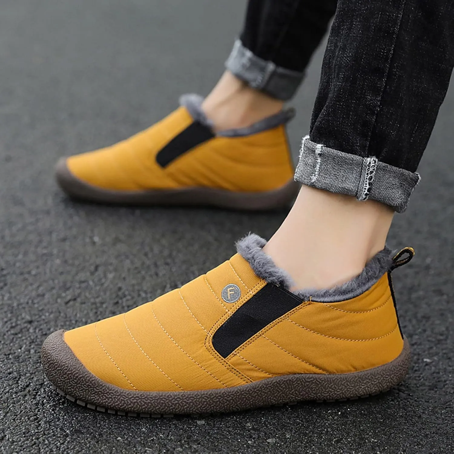 Winter Boots for Women Fashion Women's Winter Boots Waterproof Mid Calf Womens Winter Booties Slippers Womens Mid-Calf Snow Boots Warm Furry Boots Anti-Slip Winter Boots Winter Boot for Women 2023