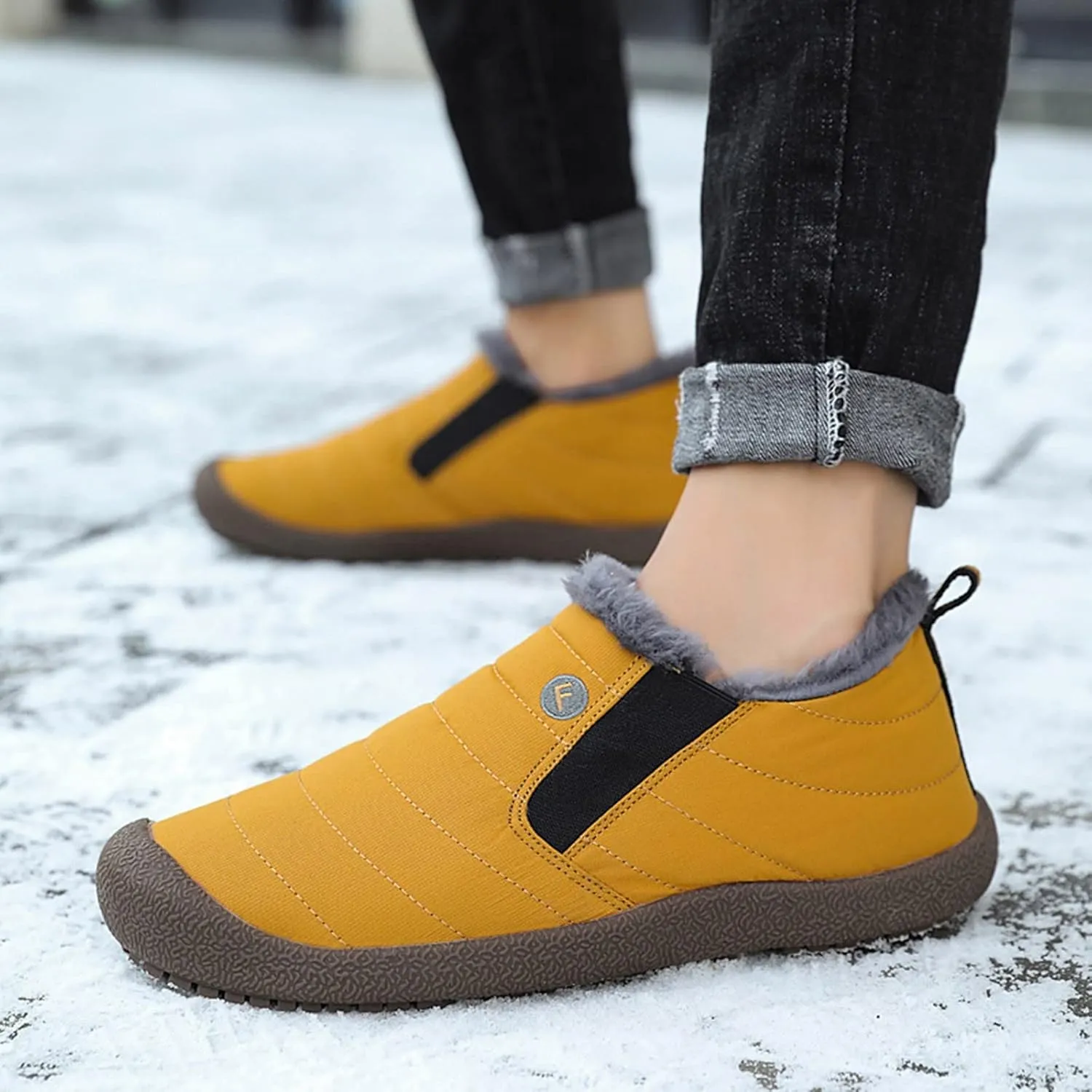 Winter Boots for Women Fashion Women's Winter Boots Waterproof Mid Calf Womens Winter Booties Slippers Womens Mid-Calf Snow Boots Warm Furry Boots Anti-Slip Winter Boots Winter Boot for Women 2023